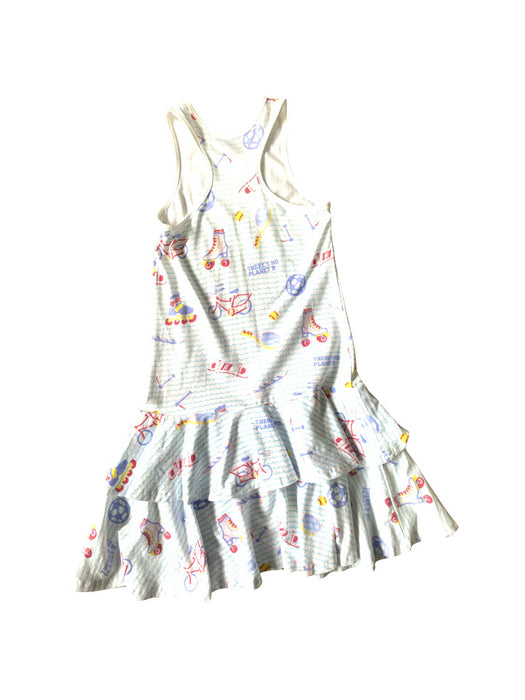 A Multicolour Sleeveless Dresses from Le Petit Society in size 8Y for girl. (Back View)