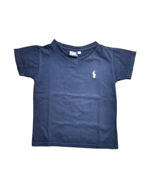 A Blue Short Sleeve T Shirts from Polo Ralph Lauren in size 4T for boy. (Front View)