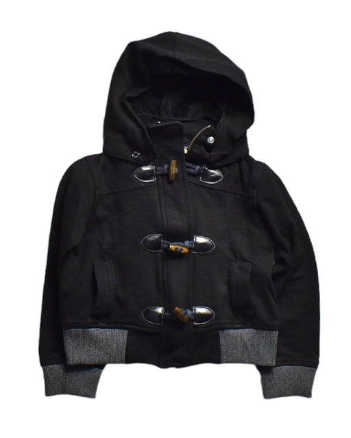 A Black Lightweight Jackets from MiMiSol in size 6T for boy. (Front View)