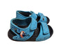 A Blue Sandals from Adidas in size 12-18M for neutral. (Back View)