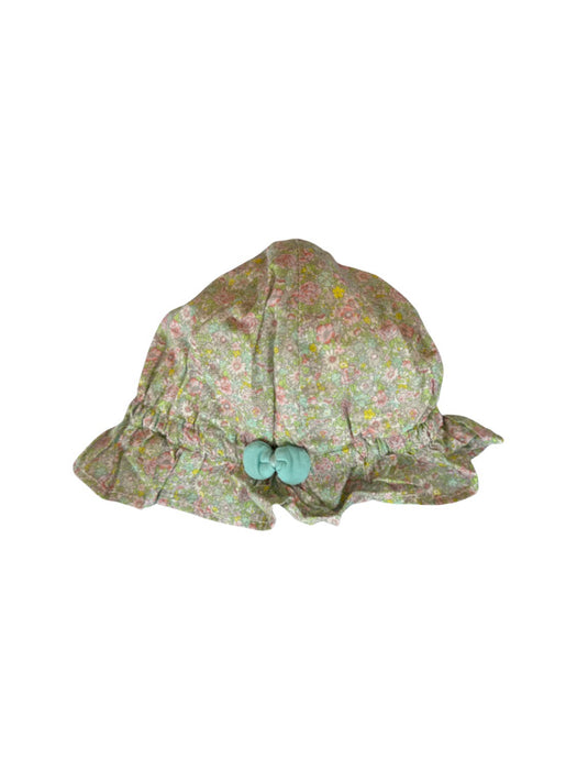 A Green Sun Hats from Château de Sable in size 6-12M for girl. (Front View)