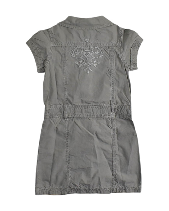 A Grey Short Sleeve Dresses from Cherokee in size 4T for girl. (Back View)