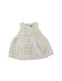 A White Sleeveless Dresses from Mayoral in size 6-12M for girl. (Front View)