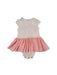 A Pink Short Sleeve Bodysuits from Elly in size 6-12M for girl. (Back View)