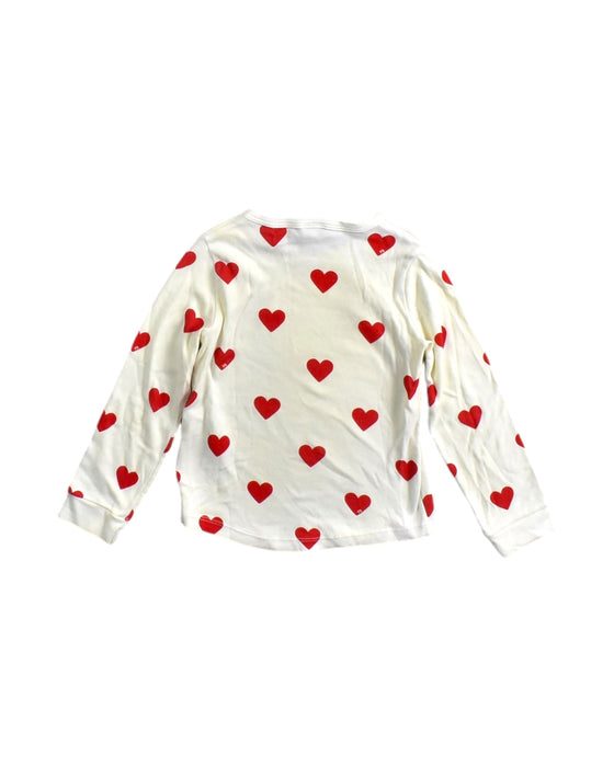 A White Long Sleeve Tops from Petit Bateau in size 4T for girl. (Back View)