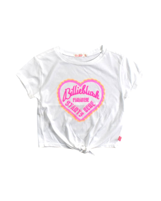 A White Short Sleeve T Shirts from Billieblush in size 3T for girl. (Front View)