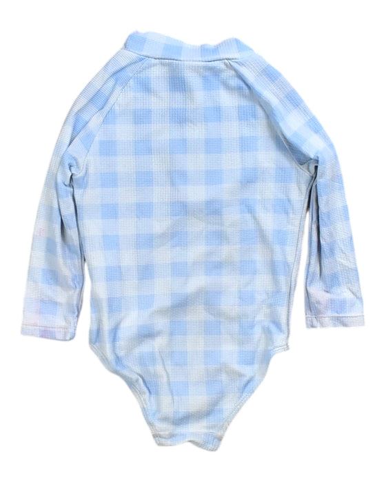 A Blue Long Sleeve Bodysuits from Seed in size 2T for boy. (Back View)