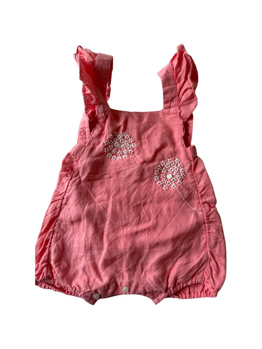 A Pink Sleeveless Rompers from Tartine et Chocolat in size 6-12M for girl. (Front View)