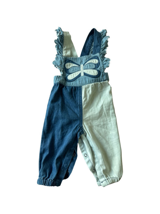 A Blue Long Overalls from Stella McCartney in size 6-12M for girl. (Front View)