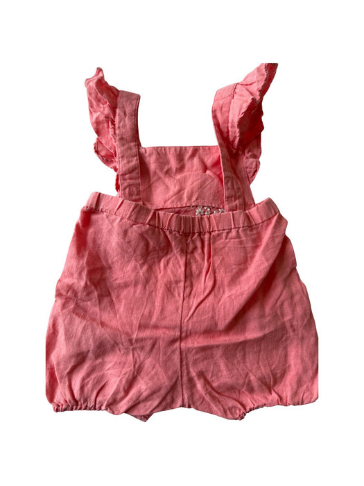 A Pink Sleeveless Rompers from Tartine et Chocolat in size 6-12M for girl. (Back View)