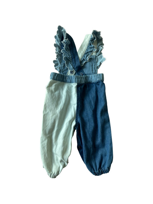 A Blue Long Overalls from Stella McCartney in size 6-12M for girl. (Back View)