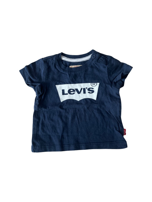 A Navy Short Sleeve T Shirts from Levi's in size 0-3M for neutral. (Front View)