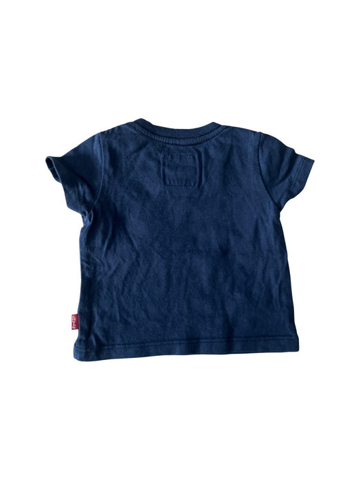 A Navy Short Sleeve T Shirts from Levi's in size 0-3M for neutral. (Back View)