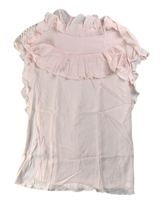 A Pink Sleeveless Tops from Chloe in size 10Y for girl. (Front View)