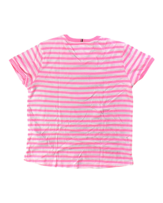 A Pink Short Sleeve T Shirts from Tommy Hilfiger in size 10Y for girl. (Back View)