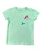 A Green Short Sleeve Tops from Crewcuts in size 10Y for girl. (Front View)