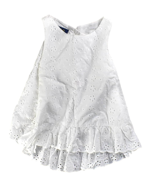 A White Sleeveless Tops from Polo Ralph Lauren in size 4T for girl. (Front View)