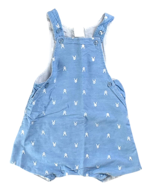 A Blue Sleeveless Rompers from Seed in size 3-6M for boy. (Front View)