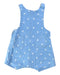 A Blue Sleeveless Rompers from Seed in size 3-6M for boy. (Back View)