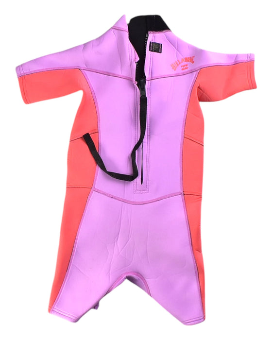 A Pink Wetsuits from Billabong in size 6T for girl. (Front View)