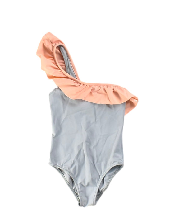 A Grey Swimsuits from Folpetto in size 2T for girl. (Front View)