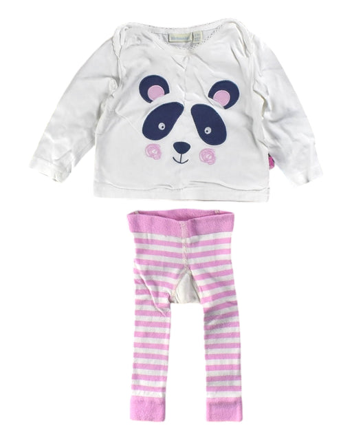 A White Pyjama Sets from Jojo Maman Bébé in size 3-6M for girl. (Front View)