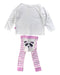 A White Pyjama Sets from Jojo Maman Bébé in size 3-6M for girl. (Back View)