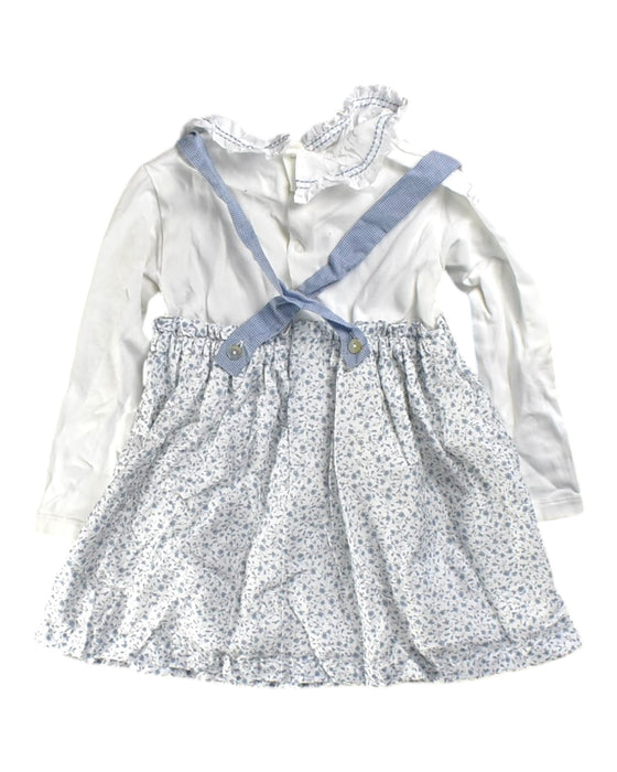 A White Long Sleeve Dresses from Laranjinha in size 18-24M for girl. (Back View)