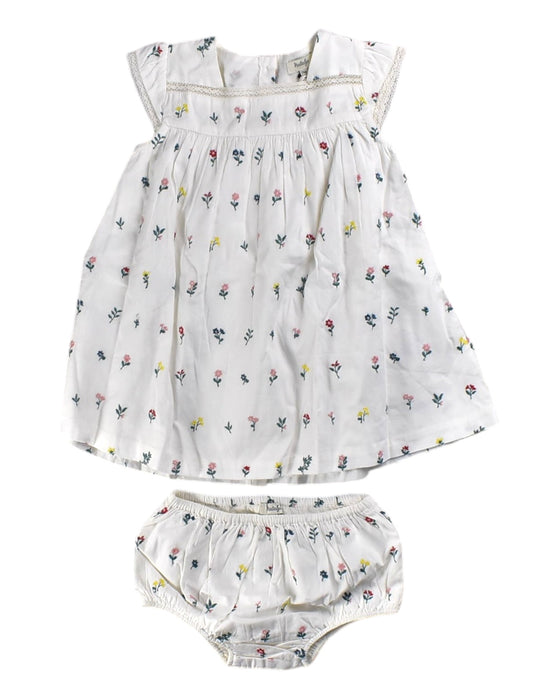 A White Dress Sets from Natalys in size 18-24M for girl. (Front View)