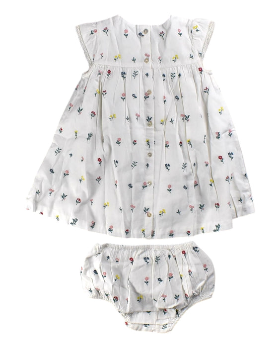 A White Dress Sets from Natalys in size 18-24M for girl. (Back View)