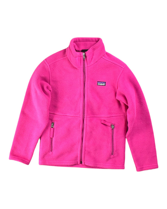 A Pink Lightweight Jackets from Patagonia in size XS for girl. (Front View)