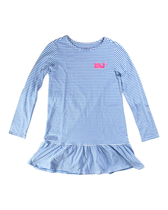 A Blue Long Sleeve Dresses from Vineyard Vines in size 12Y for girl. (Front View)