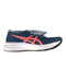 A Blue Sneakers from ASICS in size 12Y for boy. (Front View)