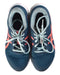 A Blue Sneakers from ASICS in size 12Y for boy. (Back View)