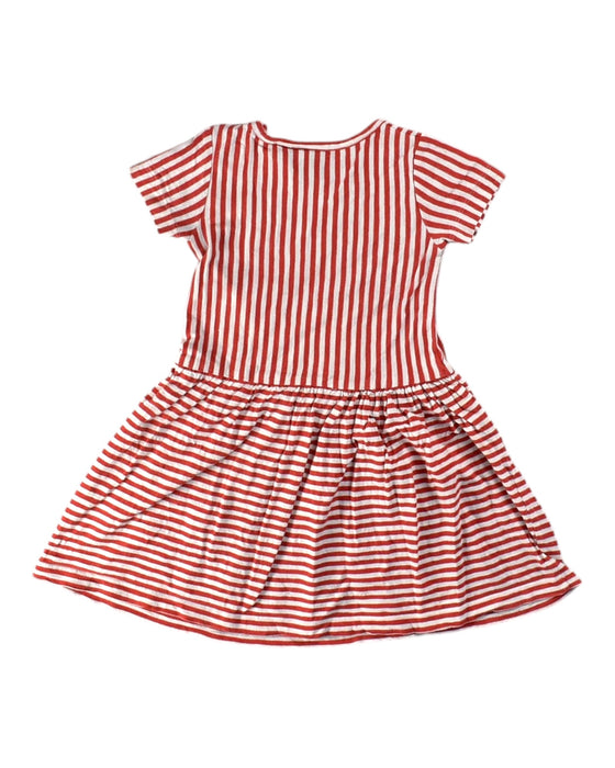 A Red Short Sleeve Dresses from Little Green Radicals in size 12-18M for girl. (Back View)