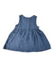 A Blue Sleeveless Dresses from Little Green Radicals in size 12-18M for girl. (Back View)