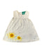 A White Sleeveless Dresses from Little Green Radicals in size 12-18M for girl. (Front View)