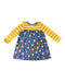 A Blue Long Sleeve Dresses from Kite in size 2T for girl. (Front View)