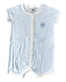 A Blue Short Sleeve Rompers from Petit Bateau in size 3-6M for boy. (Front View)