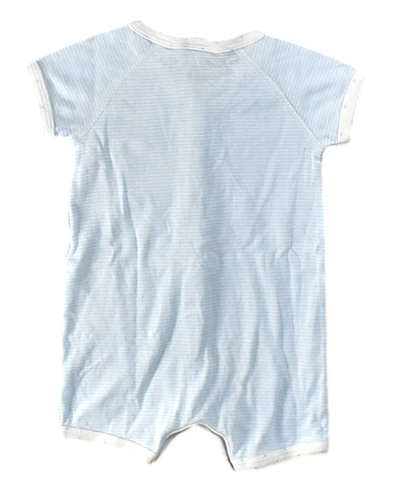 A Blue Short Sleeve Rompers from Petit Bateau in size 3-6M for boy. (Back View)