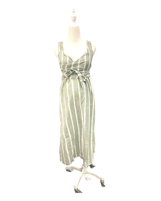 A Green Sleeveless Dresses from Seraphine in size M for girl. (Front View)