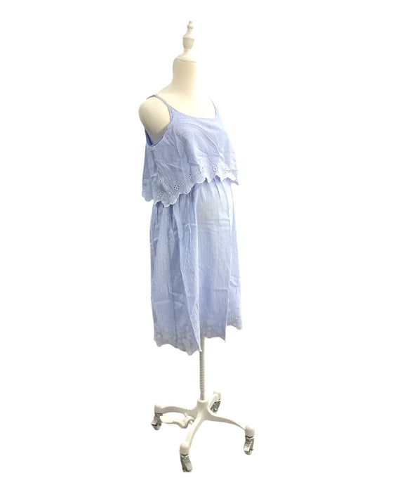 A Blue Sleeveless Dresses from Boden in size 18-24M for girl. (Back View)