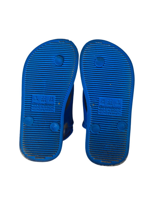 A Blue Sandals from Ipanema in size 3T for boy. (Back View)