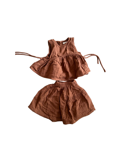 A Brown Skirt Sets from Sons & Daughters in size 6-12M for girl. (Front View)