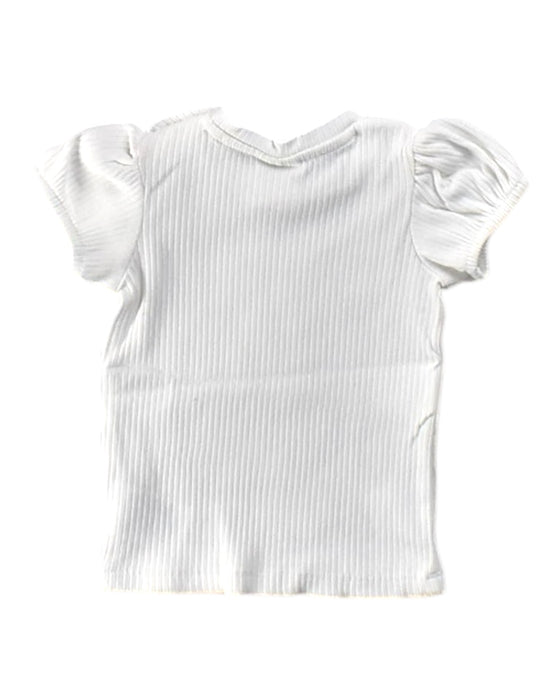 A White Short Sleeve Tops from Seed in size 3-6M for girl. (Back View)