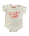 A White Short Sleeve Bodysuits from The Animals Observatory in size 3-6M for girl. (Front View)