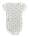 A White Short Sleeve Bodysuits from Petit Bateau in size 12-18M for neutral. (Back View)