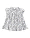 A White Short Sleeve Dresses from Lolilota in size 6-12M for girl. (Back View)