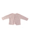 A Pink Cardigans from M&H in size 6-12M for girl. (Front View)