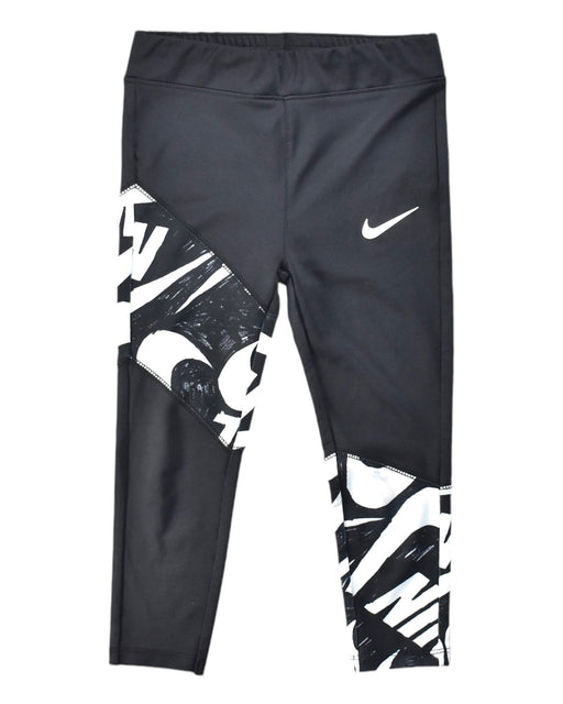 A Black Leggings from Nike in size 4T for girl. (Front View)